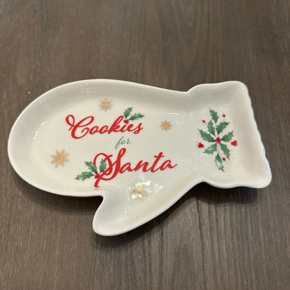 Lenox Holiday Christmas Cookies For Santa Plate Only